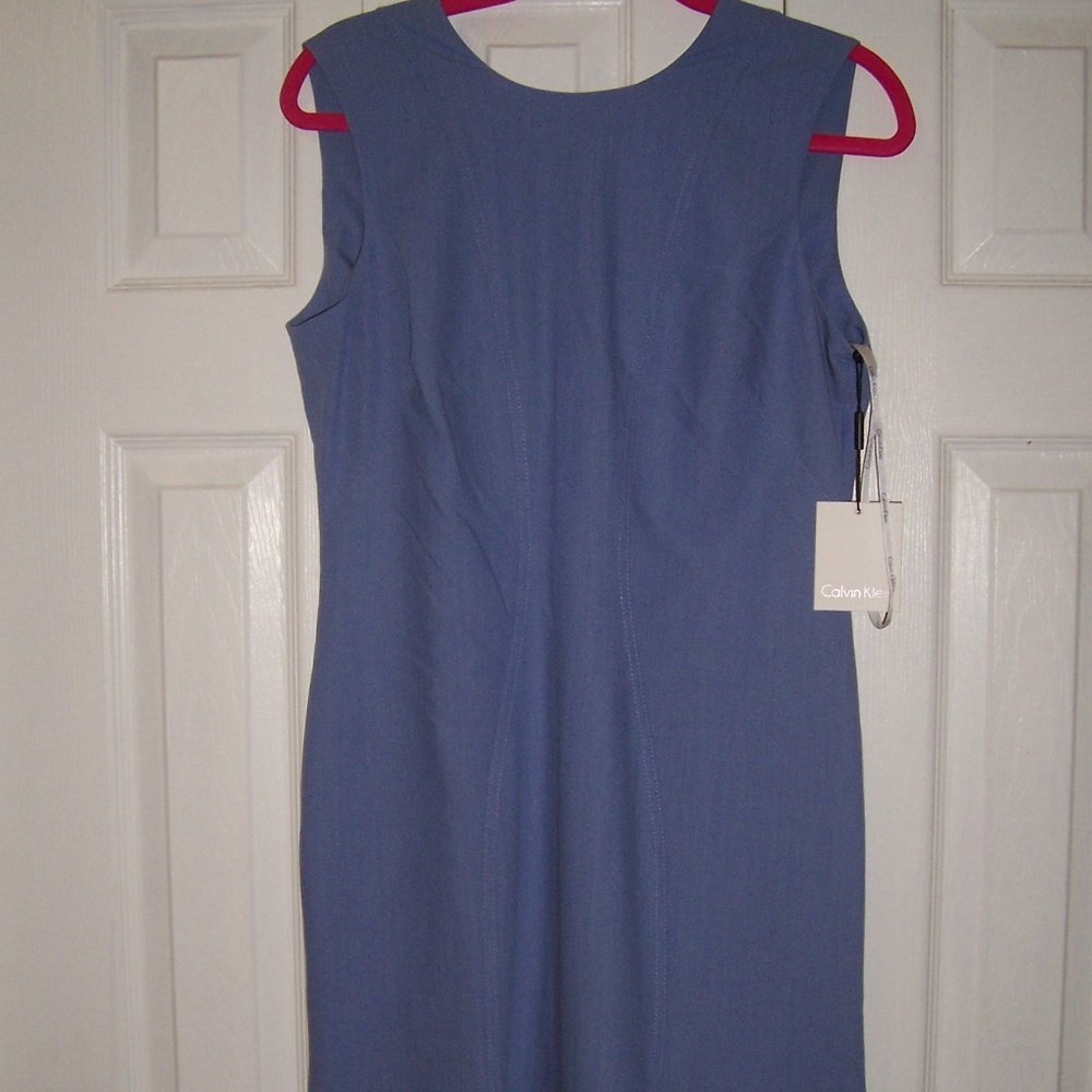 LONG BLUE DRESS,CALVIN KLEIN